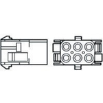 TE Connectivity, Universal MATE-N-LOK Female Connector Housing, 6.35mm Pitch, 6 Way, 2 Row
