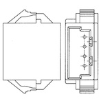 TE Connectivity, AMP-CT Male Connector Housing, 2mm Pitch, 10 Way, 1 Row