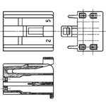 TE Connectivity, Dual Line Interlock Male Connector Housing, 3mm Pitch, 16 Way, 2 Row