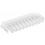 TE Connectivity, Universal MATE-N-LOK Male Connector Housing, 6.35mm Pitch, 10 Way, 1 Row