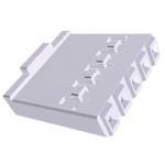 TE Connectivity, AMP-QUICK Connector Housing, 2.54mm Pitch, 5 Way, 1 Row