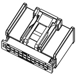 Molex, H-DAC 64 Female Connector Housing, 2.54mm Pitch, 10 Way, 2 Row