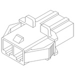 Molex, VersaBlade Male Connector Housing, 6.2mm Pitch, 2 Way, 1 Row