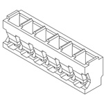 Molex Female Connector Housing, 2mm Pitch, 8 Way, 1 Row