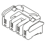 Molex, IllumiMate Female Connector Housing, 2mm Pitch, 4 Way, 1 Row