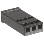 TE Connectivity, AMPMODU Female Connector Housing, 2.54mm Pitch, 3 Way, 1 Row
