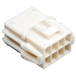 JST, HLR Female Connector Housing, 3.96mm Pitch, 8 Way, 2 Row