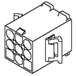 Molex, STANDARD .093" Male Connector Housing, 6.7mm Pitch, 6 Way, 2 Row