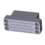 TE Connectivity, M Female PCB Connector Housing, 3.81mm Pitch, 34 Way, 4 Row