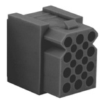 Souriau, SMS Female Connector Housing, 15 Way, 5 Row