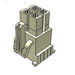 Samtec, IPBD Male Crimp Connector Housing, 4.19mm Pitch, 4 Way, 2 Row