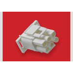 Molex Female Crimp Connector Housing, 6.35mm Pitch, 3 Way, 1 Row