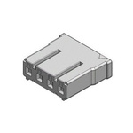 JAE, HB03 Female Connector Housing, 2.4mm Pitch, 4 Way, 1 Row