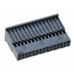 Samtec, ISDF Female PCB Connector Housing, 1.27mm Pitch, 10 Way, 1 Row Top Entry