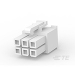 TE Connectivity, VAL-U-LOK Female Connector Housing, 4.2mm Pitch, 6 Way, 2 Row