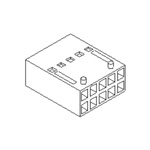 Molex Receptacle Housing Plug, 2.54mm Pitch, 10 Way, 2 Row