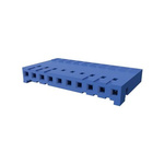 Amphenol ICC Crimp Connector Housing, 2.54mm Pitch, 10 Way, 1 Row