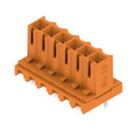 Weidmuller Female PCB Header, 3.5mm Pitch, 6 Way, 1 Row