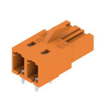 Weidmuller Female PCB Header, 5.08mm Pitch, 2 Way, 1 Row