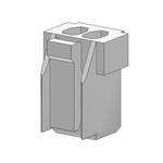 Molex Receptacle Crimp Connector Housing, 2.5mm Pitch, 2 Way, 1 Row