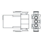 TE Connectivity, Metrimate Female Connector Housing, 5mm Pitch, 3 Way, 1 Row