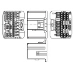 TE Connectivity, MULTILOCK 025/040 III Male Connector Housing, 22mm Pitch, 35 Way, 3 Row