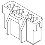 Molex Female Connector Housing, 2.5mm Pitch, 3 Way, 1 Row