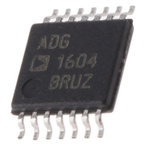 Analog Devices ADG1604BRUZ Multiplexer Single 4:1 3.3 to 16 V, 14-Pin TSSOP
