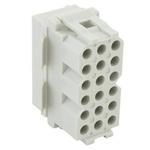 Souriau, SMS Female Connector Housing, 18 Way, 6 Row