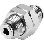 Festo Pneumatic Bulkhead Tube-to-Tube Adapter Straight Push In 4 mm to Push In 4 mm