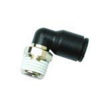 Legris Pneumatic Elbow Threaded-to-Tube Adapter, R 3/8 Male