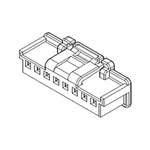 Molex Male Crimp Connector Housing, 2mm Pitch, 6 Way, 1 Row