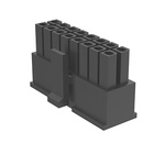 Amphenol Communications Solutions, Minitek Pwr Male Connector Housing, 3mm Pitch, 6 Way, 2 Row