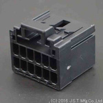 JST, J2000 Female PCB Connector Housing, 2.5mm Pitch, 12 Way, 2 Row