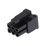 Molex, Micro-Fit Female Crimp Connector Housing, 3mm Pitch, 6 Way, 2 Row Side Entry