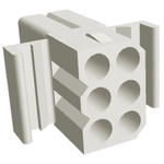 TE Connectivity, .093 Commercial Female Connector Housing, 5.03mm Pitch, 6 Way, 2 Row