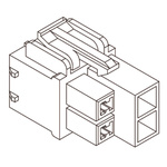 Molex, VersaBlade Female Connector Housing, 7.3mm Pitch, 6 Way, 2 Row