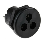 Bulgin Power Connector Panel Mount, Solder Termination, 3A, 250 V ac