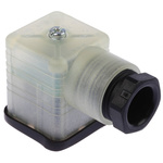Hirschmann GDML 2P+E DIN 43650 A, Female Solenoid Valve Connector,  with Indicator Light, 24 V dc Voltage