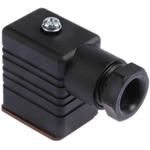 Hirschmann GM 2P+E DIN 43650 B, Female Solenoid Valve Connector, 250 V Voltage