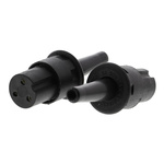 Bulgin Miniature Power Connector Cable Mount Socket, 3P, 3A, 50 V ac
