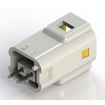 EDAC Compact Power Connector PCB Mount Plug, 2P, Solder Termination, 3A, 250 V