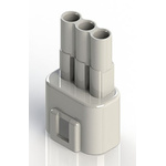 EDAC Wire to Wire Connector Cable Mount Plug, 3P, Crimp Termination, 10A, 300 V
