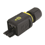 HARTING, HARTING PushPull Power Connector Cable Mount Plug, 3P, Crimp Termination, 16A, 250 V