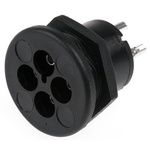 Bulgin Power Connector Panel Mount, Solder Termination, 3A, 250 V ac