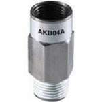 Inline check valve Rc1/8 female to R1/8 male, free flow from male to female