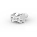 TE Connectivity, Universal MATE-N-LOK Receptacle Connector Housing, 6.35?mm Pitch, 3 Way, 1 Row Horizontal