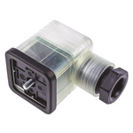 Hirschmann GDML 2P+E DIN 43650 A, Female Solenoid Valve Connector,  with Indicator Light, 24 V Voltage
