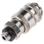 RS PRO Pneumatic Quick Connect Coupling Brass M5 Threaded