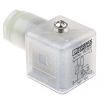 Phoenix Contact SACC 3P DIN 43650 A, Female Solenoid Valve Connector with Indicator Light, 24 V Voltage